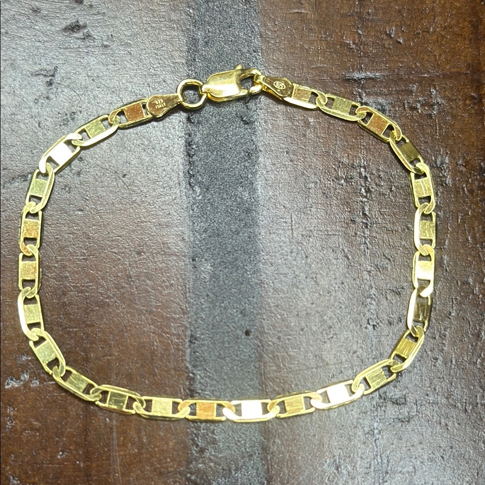 14kGold Over 925 Sterling Silver Bracelet